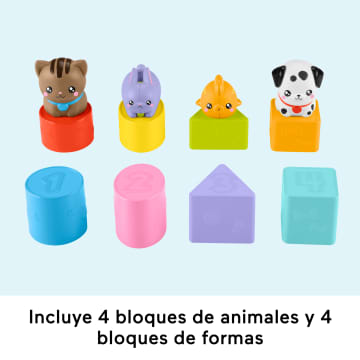 Juguete Para Clasificar Formas Transportín Clasifica Y Guarda De Fp Pets De Fisher-Price Para Bebés Y Niños Y Niñas Pequeños, 8 Bloques