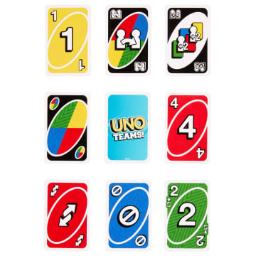 UNO Teams, Kaartspel Voor Het Hele Gezin, Spelletjesavond, Onderweg, Op De Camping Of Tijdens Een Feestje - Image 5 of 7