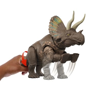 Mattel Jurassic World Rebirth Dinozaur Gigantyczny atak Eotriceratops Figurka dinozaura