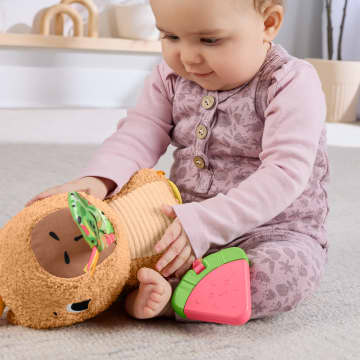 Yenidoğanlar Için Dişliği Ve Çıngırağı Olan Fisher-Price Yumuşacık Obur Kapi Duyusal Gelişime Yardımcı Pelüş Bebek Oyuncağı - Bild 4 von 6