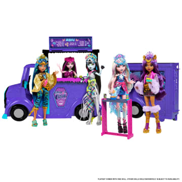 Monster High Koncertowy Food Truck + Lalka Zestaw i akcesoria - Image 5 of 6