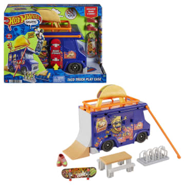Hot Wheels Skate Taco Arabası Oyun Seti Ve 1 Adet Parmak Kaykayı Ile 1 Çift Ayakkabı