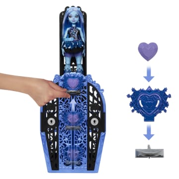 Conjunto De Juego De Abbey Bominable De Skulltimate Secrets De Monster High, Muñeca Con Más De 19 Sorpresas