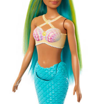 Barbie-Poupées Sirènes Avec Cheveux Et Nageoire Colorés Et Serre-Tête - Imagen 3 de 6