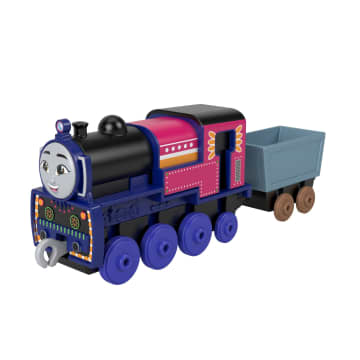 Thomas & Friends By Fisher-Price Large Die-Cast Ashima Engine, Push-Along Toy Train & Cargo Car