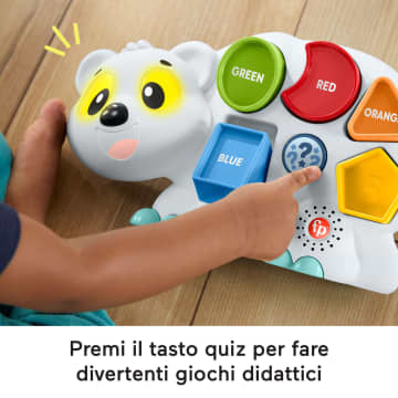Fisher-Price Parlamici Fabietto Orsetto Forme E Colori Giocattolo Didattico, Puzzle Con Forme, Versione Italiana