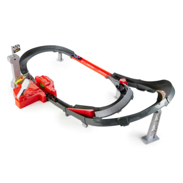 Conjunto Circuito De Carreras A Gran Velocidad De Formula 1 Y Hot Wheels Con 3 Coches De Juguete Metálicos A Escala 1:64 - Image 3 of 6
