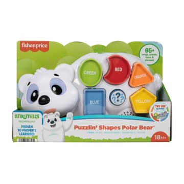 Fisher-Price Parlamici Fabietto Orsetto Forme E Colori Giocattolo Didattico, Puzzle Con Forme, Versione Italiana