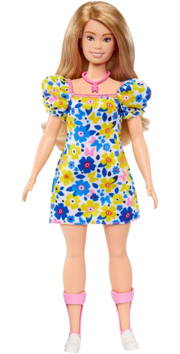 Barbie-Barbie Fashionistas-Poupée Atteinte De Trisomie 21 Avec Robe - Image 5 of 6
