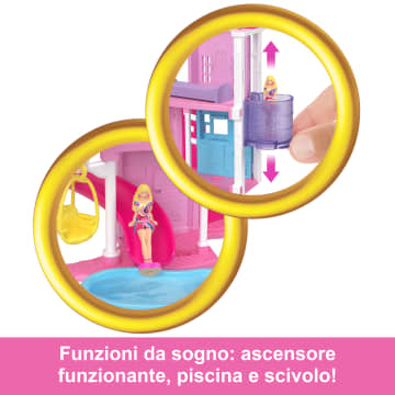 Playset Casa Delle Bambole Barbie Mini Barbieland Con Bambola Da 3,8 Cm, Mobili E Accessori (I Modelli Possono Variare)