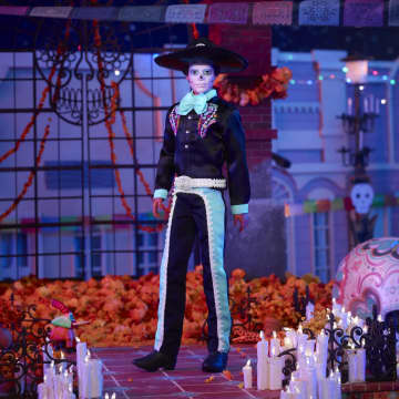 Barbie Signature Día De Muertos 2024 Sammelfigur-Puppe Mit Schwarzem Rüschenkleid - Imagen 2 de 6