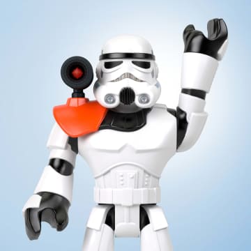 Figura De Soldado Imperial Xxl De Imaginext Star Wars De Más De 41Cm De Alto, Juguete Articulado Con Lanzador