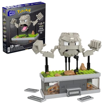 Mega Pokémon Mini Motion Geodude, Bouwset Met Beweging (354 Onderdelen), Voor Verzamelaars