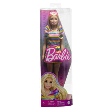 Barbie-Puppe Mit Zahnspange Und Regenbogenkleid, Barbie Fashionistas - Bild 6 von 6