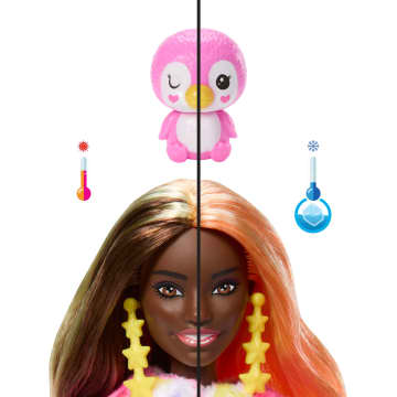 Muñeca Pingüino Y Accesorios De La Colección Sueños De Colores De Barbie Cutie Reveal Con 10 Sorpresas