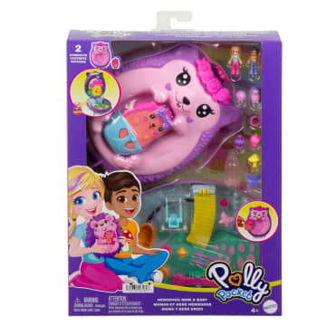 Σετ Παιχνιδιού Polly Pocket Μαμά & Μωρό Σκαντζόχοιρος Με 2 Κούκλες & 16 Αξεσουάρ Συμπεριλαμβανομένων Των Ζώων.