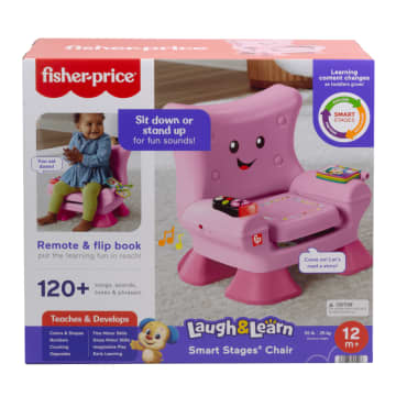 Fisher-Price Laugh & Learn Smart Stages Chair Electronic Learning Toy For Toddlers, Pink