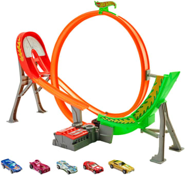 Hot Wheels Track Builder Tor rajdowy z napędem Power Shift