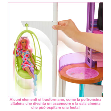 Barbie Casa Di Malibu Playset Con Oltre 30 Pezzi, Giocattolo Per Bambini Dai 3 Anni in Su