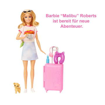Barbie Reise-Puppe (Blond), Anziehpuppe Mit Hund & Urlaubs-Zubehör - Image 5 of 6
