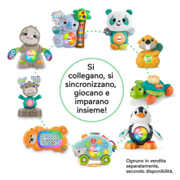 Fisher-Price Parlamici Fabietto Orsetto Forme E Colori Giocattolo Didattico, Puzzle Con Forme, Versione Italiana