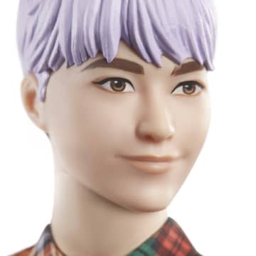 Barbie Ken Fashionistas Puppe Mit Lila Haar, Anziehpuppe, Modepuppe
