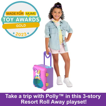 Polly Pocket Dolls Pollyville Resort Roll Away Playset