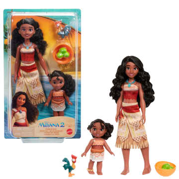 Disney Moana 2 Moana & Simea Sister Set With 2 Fashion Dolls & 3 Accessories, Inspired By The Movie