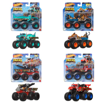 Hot Wheels Monster Trucks 6-kołowa ciężarówka 1:64 Asortyment
