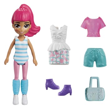 Polly Pocket Κούκλες Και Αξεσουάρ, Κούκλα Polly 7,6 Εκ. Με 5 Αξεσουάρ