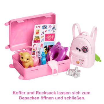 Barbie Reise-Puppe (Blond), Anziehpuppe Mit Hund & Urlaubs-Zubehör - Image 3 of 6