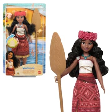 Muñeca Aventura Musical De Vaiana De “Vaiana 2” De Disney Con Accesorios, Canta “Vaiana 2” En Cuatro Idiomas