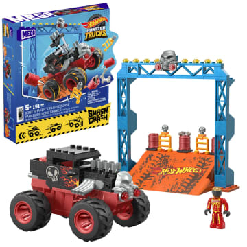MEGA Hot Wheels Bone Shaker Salti Estremi Set Da Costruzione Monster Truck (151 Pezzi)