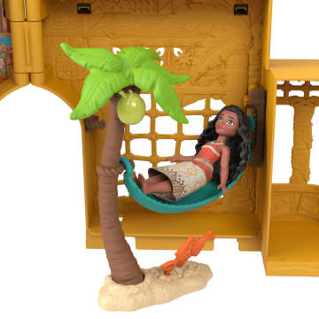 Disney Prinzessin Vaianas Inselheimat, Zusammensteckbares Puppenhaus Mit Kleiner Puppe, Figuren Und 9 Zubehörteilen