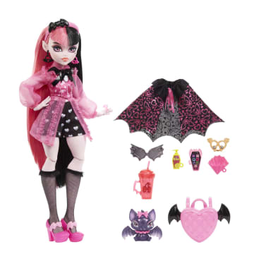 Monster High Lalka podstawowa + zwierzątko i akcesoria Asortyment