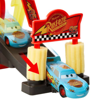 Disney Pixar Cars Autolavaggio Per La Corsa Cambia Colore Playset E Saetta Mcqueen Cambia Colore