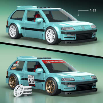 Mattel Brick Shop Hot Wheels Custom '90 Honda Civic EF | Mattel