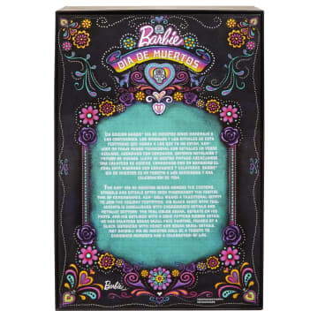 Barbie Signature Día De Muertos 2024 Sammelfigur-Puppe Mit Schwarzem Rüschenkleid - Imagen 6 de 6