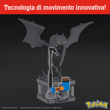 Kit Giocattolo Da Costruzione MEGA Pokémon Golbat Mini Motion (313 Pezzi) Per Collezionisti