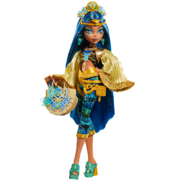 Monster High Monster Fest Cleo De Nile, Bambola Alla Moda Con Outfit Da Festival, Poster Della Band E Accessori