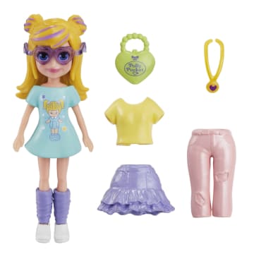Polly Pocket Κούκλες Και Αξεσουάρ, Κούκλα Polly 7,6 Εκ. Με 5 Αξεσουάρ