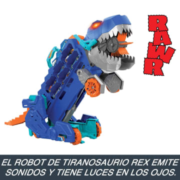 Robot Coche Que Se Convierte En Dinosaurio Hot Wheels City Camión - Main Image