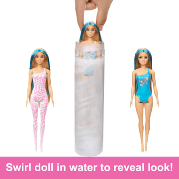 Barbie Colour Reveal Groovy-Themed Series Doll & Accessories With 6 Surprises, Color-Change Bodice