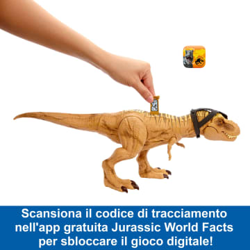 Jurassic World T-Rex Caccia E Divora Personaggio Sonoro
