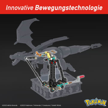 Mega Pokémon Bewegliches Glurak Bauset (1664 Teile) Für Sammler
