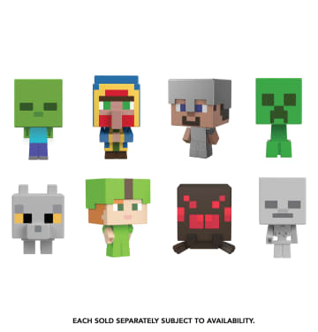 Minecraft Mini Teste Mob Action Figure Assortimento, Personaggio Del Videogioco