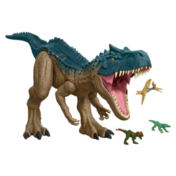 Figura De Acción De Juguete De Dinosaurio Alosaurio Supercolosal De Jurassic World De 96,5Cm De Longitud Que Engulle Minifiguras