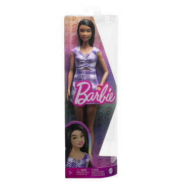 Barbie-Puppe, Schwarze Haare Und Großer Körperbau, Barbie Fashionistas - Bild 6 von 6