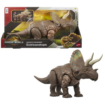 Mattel Jurassic World Rebirth Dinozaur Gigantyczny atak Eotriceratops Figurka dinozaura