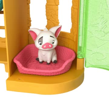 Disney Prinzessin Vaianas Inselheimat, Zusammensteckbares Puppenhaus Mit Kleiner Puppe, Figuren Und 9 Zubehörteilen - Bild 4 von 6